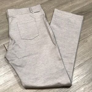 Willit NWT Light Gray Stretch Knit Yoga Dress Pants size Large Petite